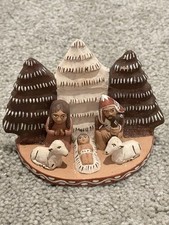 Peru Folk Art Artisan Terra Cotta Clay Potter...