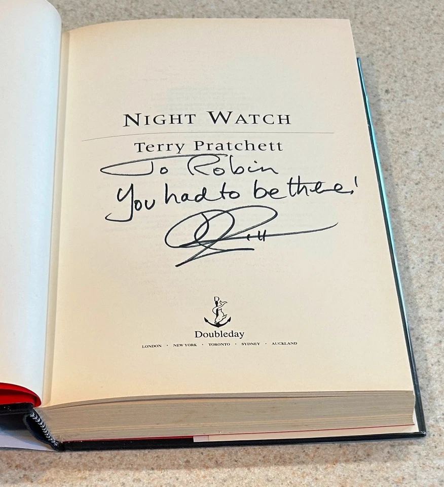 Terry PRATCHETT -- Night Watch (Fantasy) -- 2002 SIGNED 1st UK Edition Hardcover - Image 3 of 3