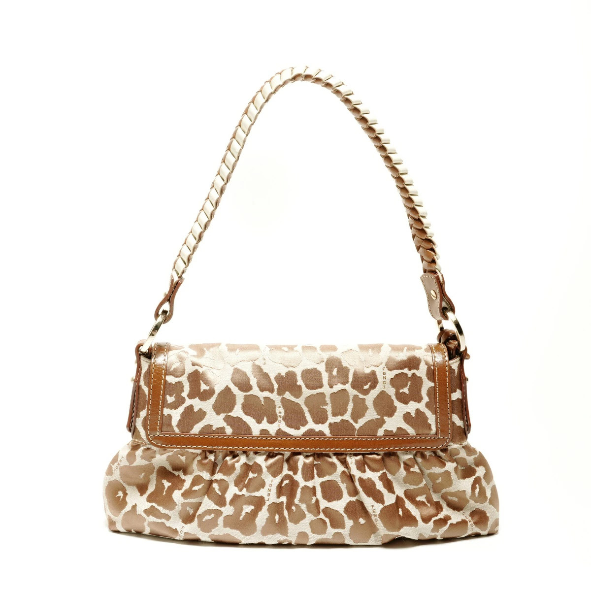 Fendi Leopard Pattern One Shoulder Canvas 8Br445 … - image 2