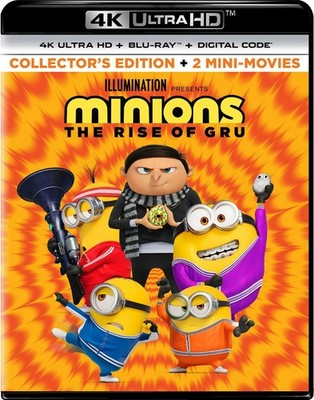 Minions The Rise of Gru 4K UHD Blu-ray Steve Carell NEW