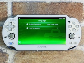 SONY PS Vita PCH 1000 ZA02 Crystal White Japan Tested Charger 8GB Memory Ex DDP