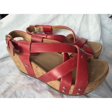 Original MSRP: 149. Bussola Formentera Wedge Sandals Italian leather. NWOT