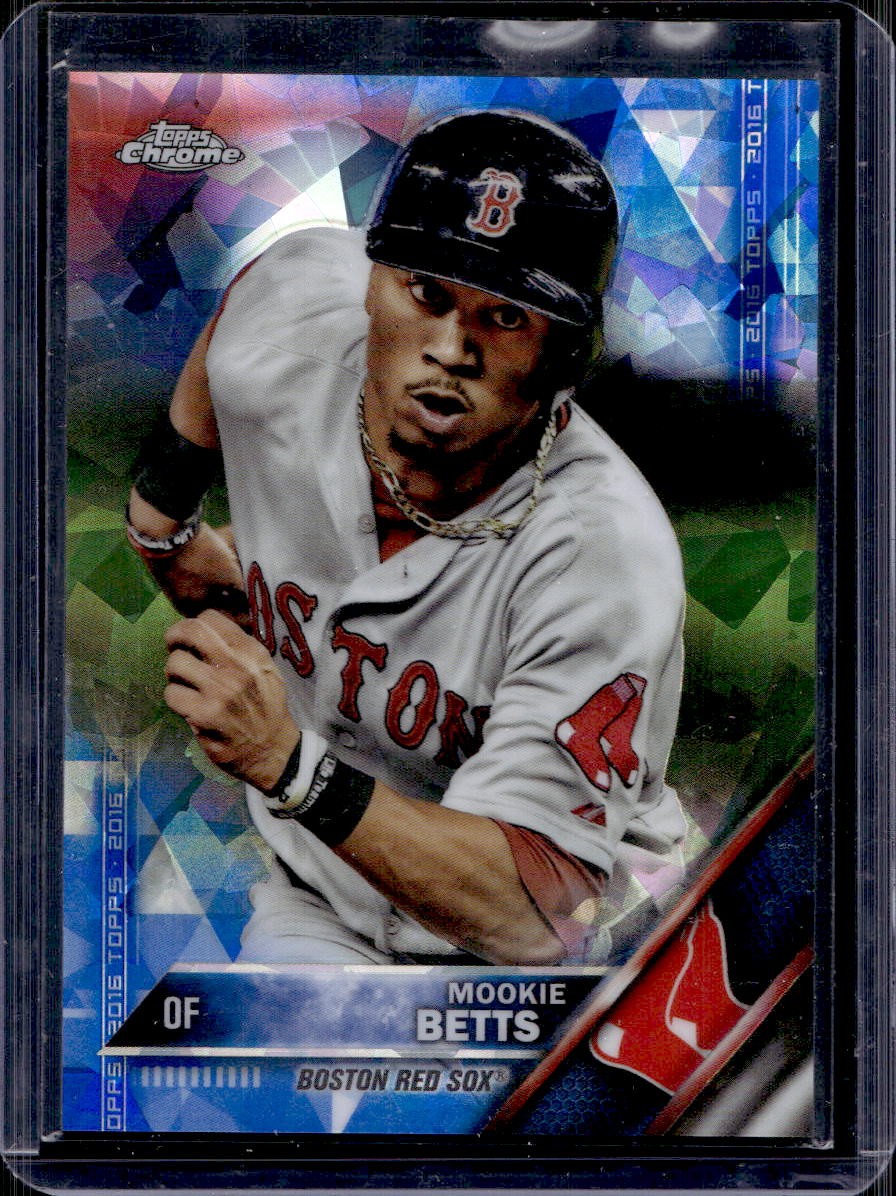 Mookie Betts 2016 Topps Chrome #84 Sapphire B