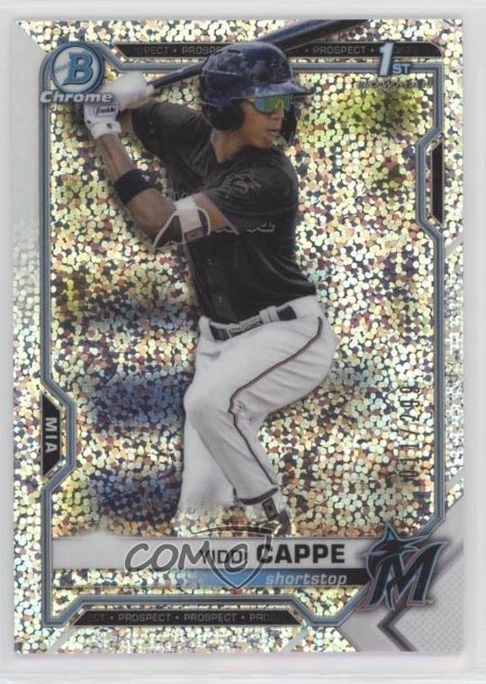 2021 Bowman Chrome Prospects Speckle Refractor /299 Yiddi Cappe #BCP-199 0fz3