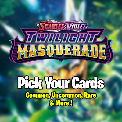 Pokemon TCG Scarlet & Violet Twilight Masquerade Single Card - Pick Your Cards