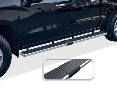 APS IStep W2W 6'' Running Boards-Brushed Silverado/Sierra Crew IB03SAG1SA