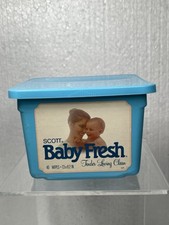 Vintage 1982 Baby Fresh By Scott Baby Diaper Wipes Container Prop Staging 80s