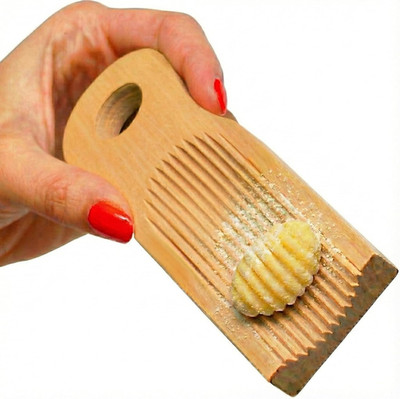 Unique Curved Gnocchi Board Paddle, Unique Curved Design for Handmaking Italian