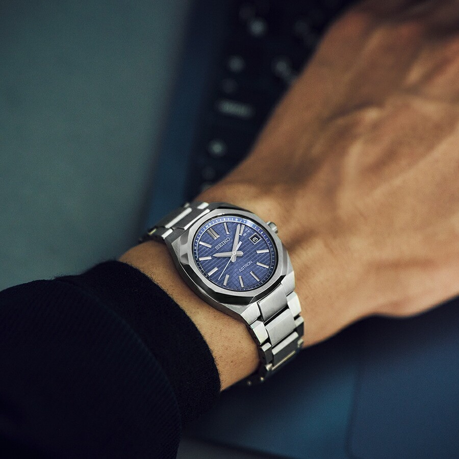 PSL Seiko SBXY101 Astron Nexter Solar Men Watch Blue Dial 36mm