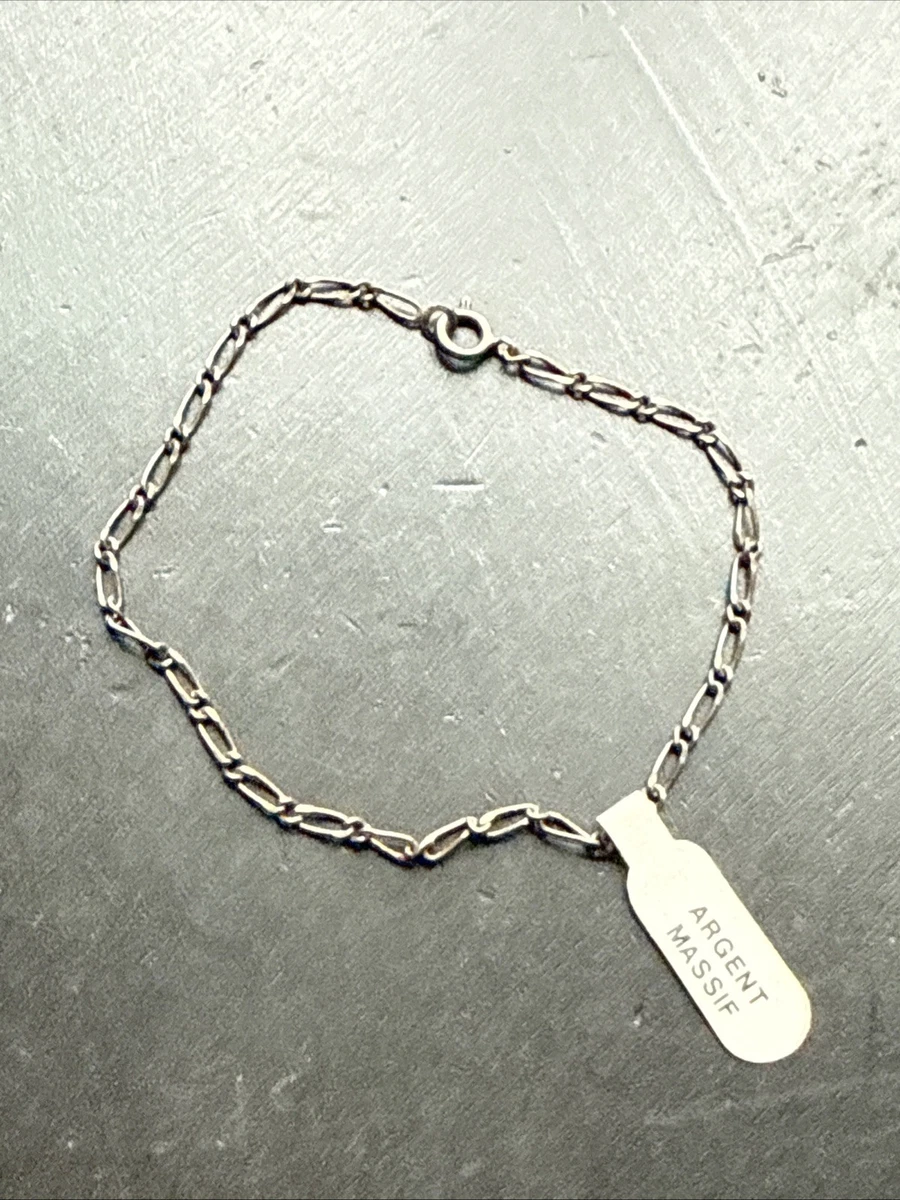 Bracelet Vintage En Argent Massif - Taille 58 Mm - Modèle GB33 - Occasion Très Bon état
