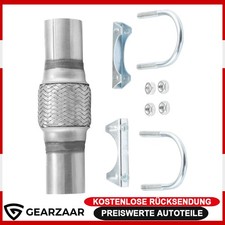 Flexrohr mit 2 Schellen 45x100/210mm ohne Schweißen kompatibel mit Opel für Opel