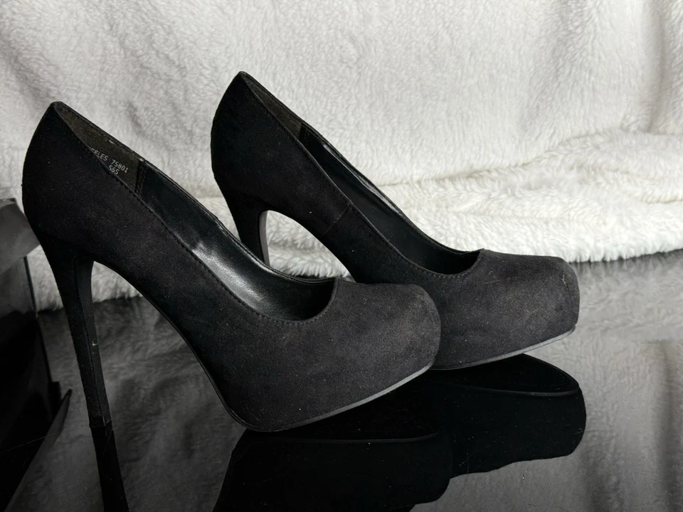 Kardashian Kollection Los Angeles Black Stiletto Heels Women's 7.5m - Image 3 of 4