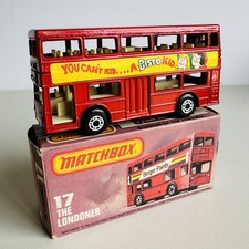 Vintage Matchbox Superfast 17 The Londoner Code 3 Bisto Bus Boxed Diecast Model