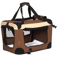 Hundebox Faltbar Hundetasche Transporttasche Mit Kissen 50,5 X 33,5 X 35 Cm