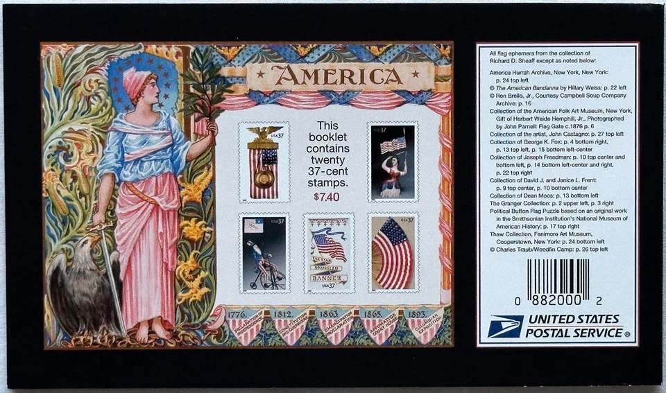 Old Glory Prestige Booklet (With 20 x 37-Cent Postage Stamps), USA 2003 - Image 2 of 3