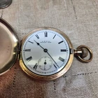 New Listing1896  16S WALTHAM HUNTERS CASE POCKET WATCH. GF, GRADE BOND ST. NR. RUNS