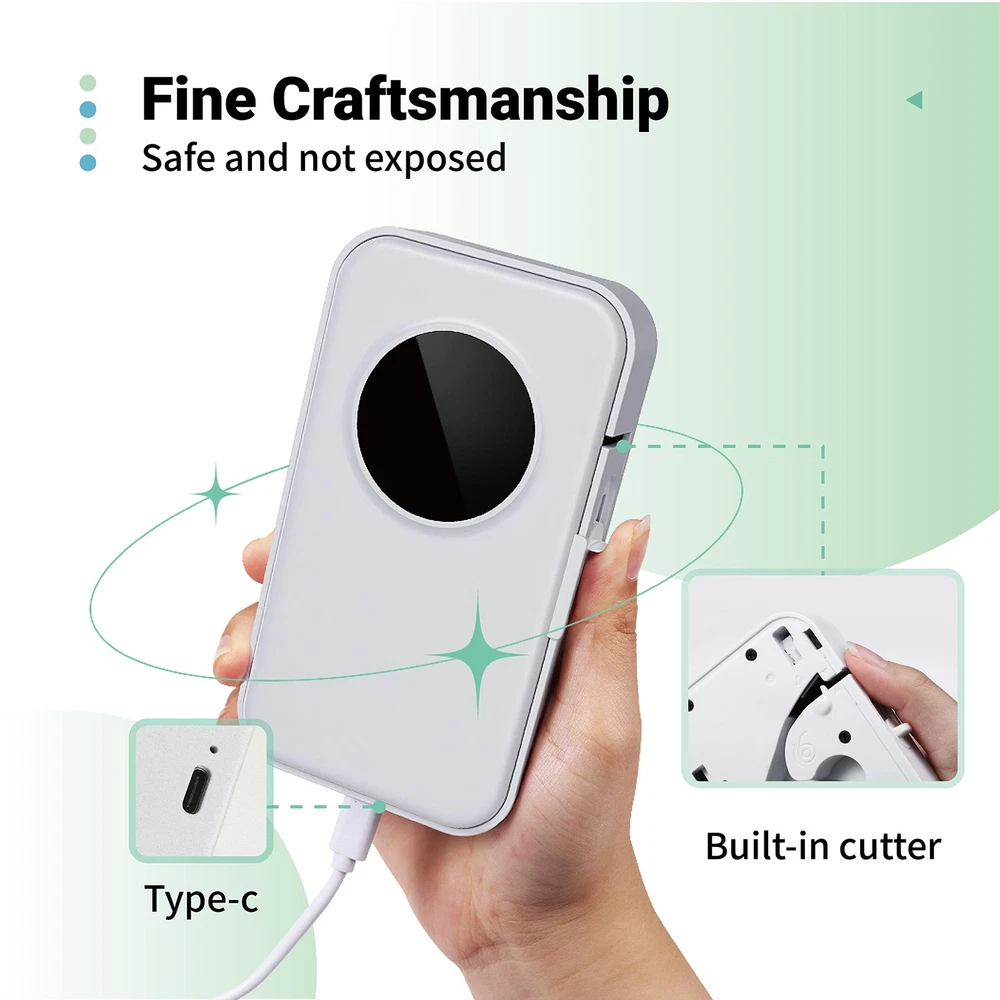 Wireless Bluetooth Label Maker D35 Portable with Tape