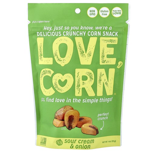Delicious Crunchy Corn, Sour Cream & Onion, 4 oz (115 g)