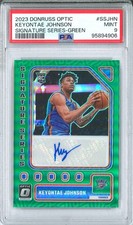 Keyontae Johnson 2023 Optic RC Auto Green PSA 9 Thunder Low Pop