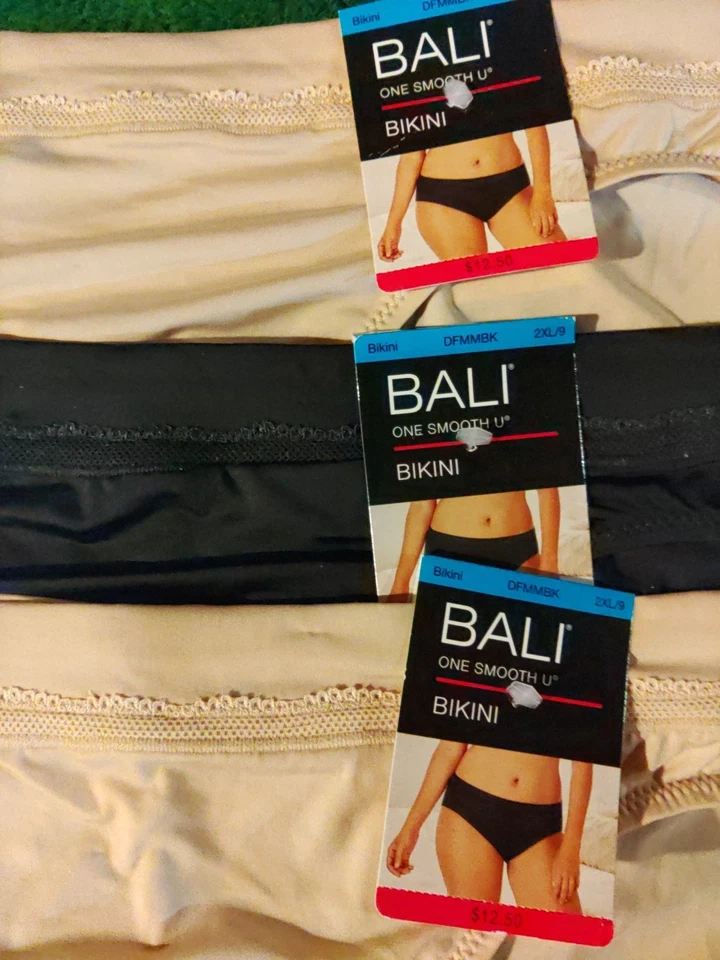 4 Pair - Bali Size 9 Bikini Panties w/tags 90% nylon - Image 3 of 4