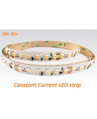 24VDC Konstantstrom LED Band 3000K 9,6W/m 120LED/m 10m IP20 SMD3528