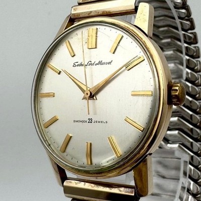 SEIKO LORD MARVEL 5740-1990 Herrenuhr Champagner Gold Zifferblatt