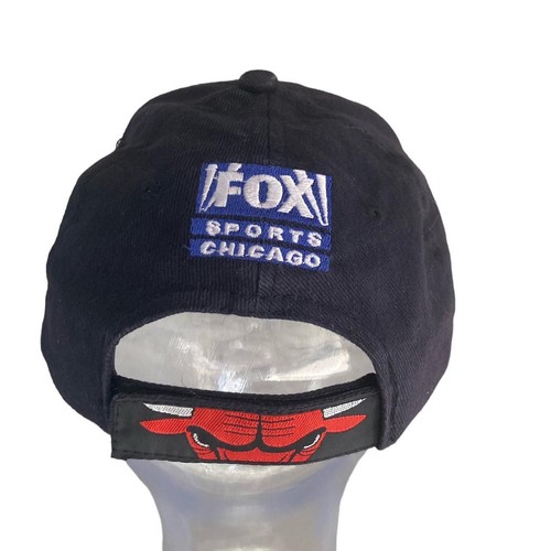Chicago Bulls Fox Sports Hat Black OSFA - Picture 3 of 5