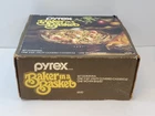 Vintage Pyrex Baker In A Basket 2 Qt. Covered Casserole Dish & Basket 6840