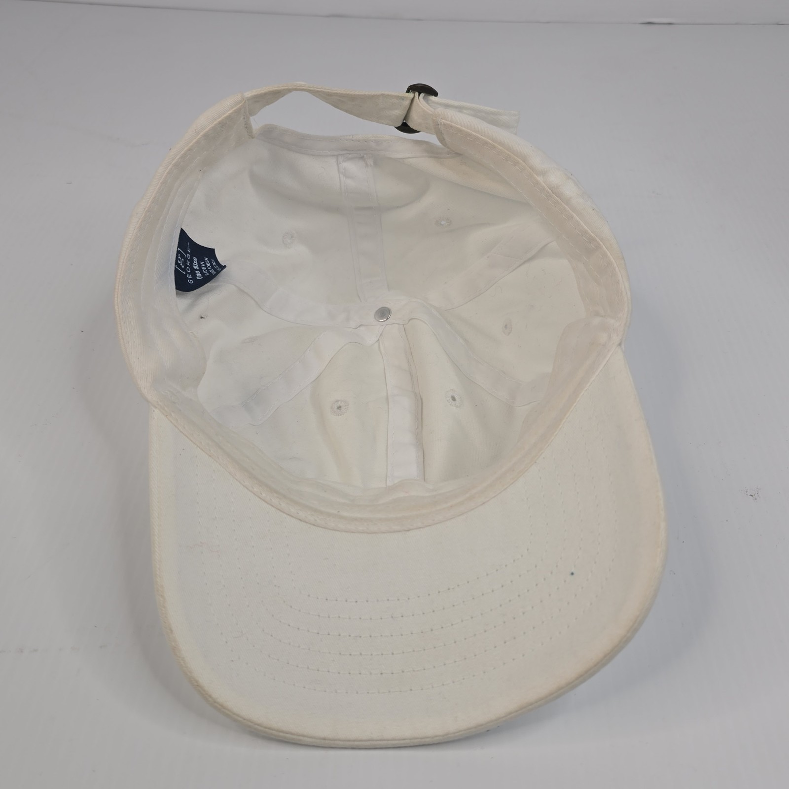 Plain White unstructured strapback adjustable bra… - image 6