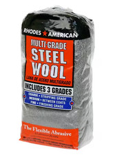 Assorted 12 pad Grit Steel Wool