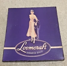 Vntg c1936 LOOMCRAFT Empty Cardboard Store Display Box, Slip Lingerie