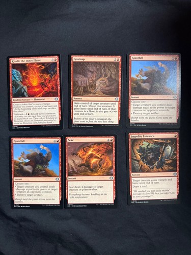 MTG Lorwyn Eclipsed Red Card Lot x6 Giantfall Goatnap Sear ECL
