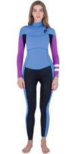 Hurley Womens Advant 4/3mm Chest Zip Wetsuit - Dutch Blue