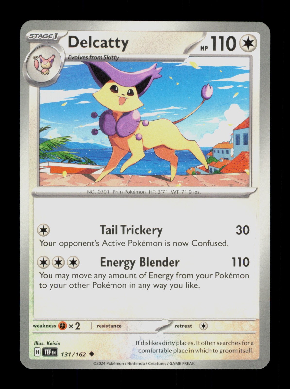 Delcatty 131/162 Temporal Forces Pokemon  Trading Card TCG