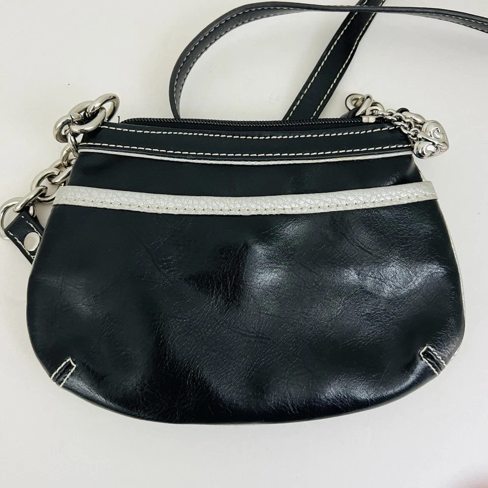 Bandolera pequeña negra vintage KATHY VAN ZEELAND usada en excelente estado Foto 4 de 4