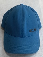 Oakley Classic A-Flex Tech 6 Panel Hat Cap Logo Blue Fitted Size S/M
