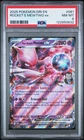 2025 POKEMON DRI EN-DESTINED RIVALS #081 TEAM ROCKET'S MEWTWO EX PSA 8
