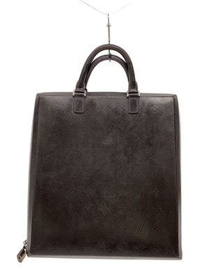 Louis Vuitton Erwin Monogram Glace Leather Hand Bag Café Brown M46580 Authentic