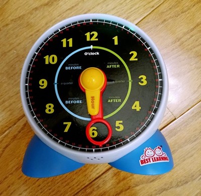 Best Learning Toy Clock Musical Talking Learn Tell Time Educational Sleep Mode