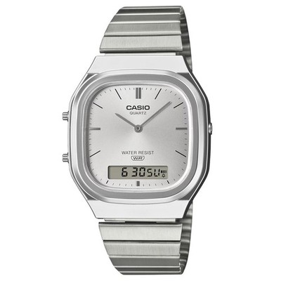 Casio Analog Digital Uhr Vintage Collection Silber Zifferblatt AQ-240E-7AEF