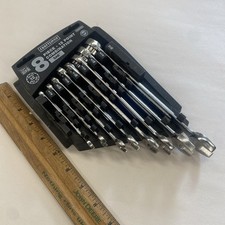Craftsman 46992 8-piece Sae Combination 12 Point Wrench Set Usa Made Vgc M1103