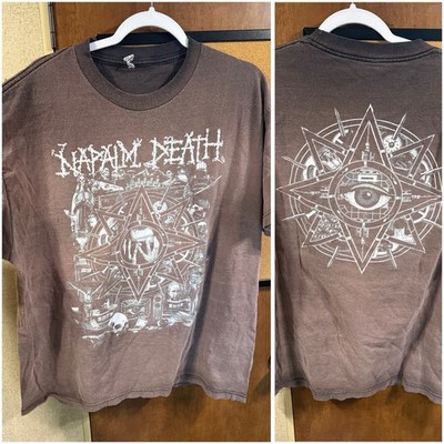 NAPALM DEATH 2016 Tour Shirt XL Crazy Fade obituary carcass deicide metallica