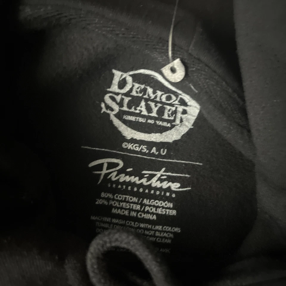 Sudadera con capucha Primitive Demon Slayer, Tanjiro, para hombre xL negra  Foto 3 de 4