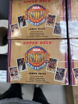 🏀1991-92 Upper Deck Inaugural Edition NBA Basketball Jumbo Packs Sealed Box
