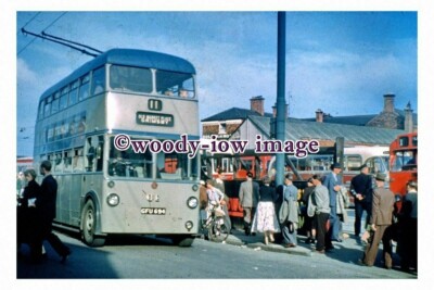 gw0350 - Cleethorpes Trolleybus no 61 reg no GFU 694 in 1955 - Print 6x4
