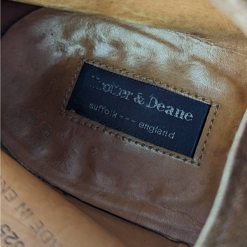 Botas Chukka para hombre Trotter & Deane suelas marrones gamuza dainita punta redonda 12 - Imagen 8 de 12