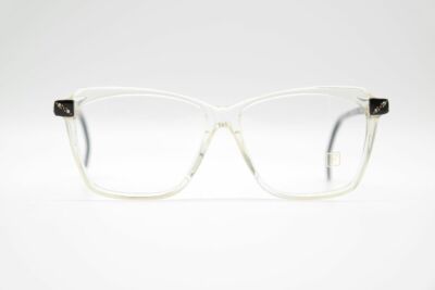 Vintage Fedon A-878 54[]14 135 Transparent Schwarz oval Brille eyeglasses NOS