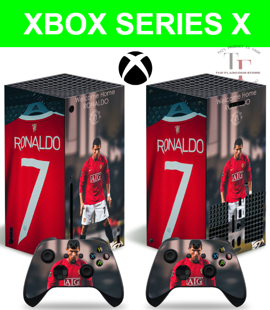 Xbox Series X Decal Football Players Sticker Skin Wrap Vinyl + Controller-image