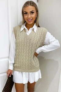knitted vest dress