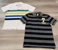 Boys LOT 2 XL Gap Polo Shirts NWT Blue Green Cotton